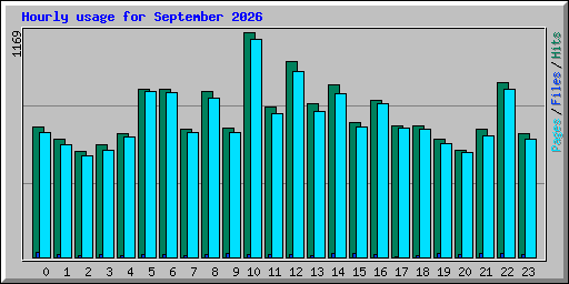 Hourly usage for September 2026